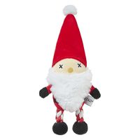 （クリスマス限定）FAD プラッシュトイ・ウィズロープ ホリデーサンタ 1個 ダッドウェイペット 犬用 おもちゃ