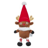 （クリスマス限定）FAD プラッシュトイ・ウィズロープ ホリデートナカイ 1個 ダッドウェイペット 犬用 おもちゃ
