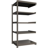 ICHIMAI 重量ボルトレスラック 段荷重1000Kg H2400×W1200×D900 天地5段 連結グレー TH1000-849R5（直送品）