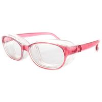 名古屋眼鏡 花粉対策メガネ スカッシースタイル キッズ ピンク 8730-03 1本 68-0312-17（直送品）