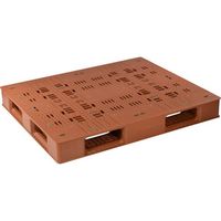 日本プラパレット NPC プラスチックパレットFA―1311 片面4方差し ブラウン FA-1311 1枚 452-5073（直送品）