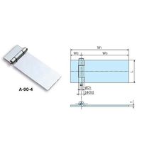 ホシモト SUS製平蝶番 SA-90-2 1個 62-2979-79（直送品）