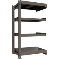 ICHIMAI 重量ボルトレスラック 段荷重1000Kg H1500×W900×D600 天地4段 連結グレー TH1000-536R4（直送品）