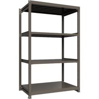 ICHIMAI 重量ボルトレスラック 段荷重1000Kg H2400×W1500×D900 天地4段 単体グレー TH1000-859T4（直送品）