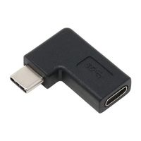 アイネックス USB3.1Gen2変換アダプタ CメスーCオス 横L型 U32CC-LFAD 1個 67-9342-55（直送品）