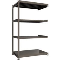 ICHIMAI 重量ボルトレスラック 段荷重1000Kg H2400×W1500×D900 天地4段 連結グレー TH1000-859R4（直送品）