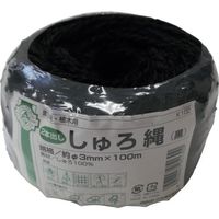 加藤伝蔵商店 伝蔵 棕櫚縄3φ黒100m(2本出し) K102 1セット(20個) 430-6763（直送品）