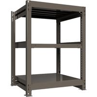 ICHIMAI 重量ボルトレスラック 段荷重1000Kg H1200×W900×D750 天地3段 単体グレー TH1000-437T3（直送品）