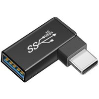 Trimate USBアダプタ USB TypeーA(メス)ー TypeーC(オス)L字型 TR-UCE 1個 67-4921-56（直送品）