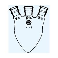 日本理化学器械 三頭ナシフラスコ 頭部15 側部10 10mL 4029-1510 1個 65-8663-45（直送品）