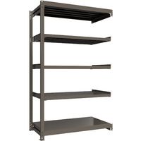 ICHIMAI 重量ボルトレスラック 段荷重1000Kg H2400×W1500×D750 天地5段 連結グレー TH1000-857R5（直送品）