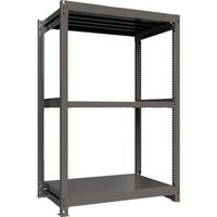 ICHIMAI 重量ボルトレスラック 段荷重1000Kg H1800×W1200×D750 天地3段 単体グレー TH1000-647T3（直送品）
