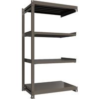 ICHIMAI 重量ボルトレスラック 段荷重1000Kg H2100×W1200×D750 天地4段 連結グレー TH1000-747R4（直送品）