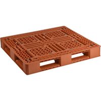 日本プラパレット NPC プラスチックパレットFA―1110 片面四方差し ブラウン FA-1110 1枚 452-6556（直送品）