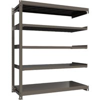ICHIMAI 重量ボルトレスラック 段荷重1000Kg H2100×W1800×D750 天地5段 連結グレー TH1000-767R5（直送品）