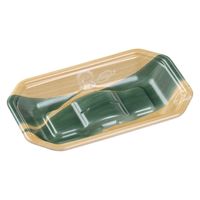 エフピコ 刺身容器 豊漁20-12(27)A エコ木目葉らん 3A412202 1ケース(1600個(100個×16)（直送品）