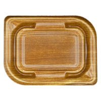 エフピコ 刺身容器 葉皿19-15(V1) ひだベージュBR 3C534195 1ケース(1200個(50個×24)（直送品）