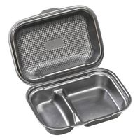 エフピコ 軽食容器 DLVボーノ23-16-1 黒銀W 40020789 1ケース(180個(30個×6)（直送品）