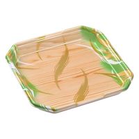 エフピコ 発泡トレー しゃぶしゃぶ3人浅(V) 風紋木目緑 40130320 1ケース(400個(50個×8)（直送品）