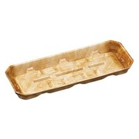 エフピコ 発泡トレー FU-27-10(25) しなの茶 40142710 1ケース(1200個(50個×24)（直送品）