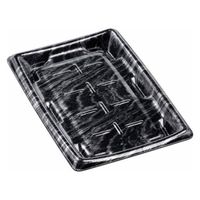 エフピコ 発泡トレー MTD25-17平 本体 エコ黒木銀 40512518 1ケース(600個(50個×12)（直送品）