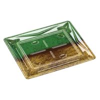 エフピコ 刺身容器 Sステージ19-17 本体 旬彩緑 40744197 1ケース(800個(50個×16)（直送品）