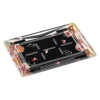 エフピコ 刺身容器 Sステージ24-17 本体 はな帯赤 40749247 1ケース(600個(50個×12)（直送品）