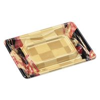 エフピコ 寿司容器 Sステージ15-11 本体 扇市松金 40759151 1ケース(1500個(50個×30)（直送品）