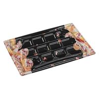 エフピコ 刺身容器 Sステージ35-24-1盛台 はな帯赤 40758524 1ケース(300個(10個×30)（直送品）