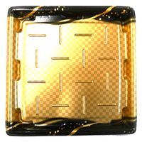 エフピコ 惣菜容器 MTD27-27平 本体 波格子金 40772728 1ケース(300個(50個×6)（直送品）