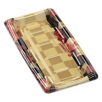 エフピコ 発泡トレー MTD25-13平 本体 扇市松金 40872514 1ケース(800個(50個×16)（直送品）