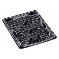 エフピコ 発泡トレー MTD24-20R 本体 エコ黒木銀 40912422 1ケース(400個(50個×8)（直送品）