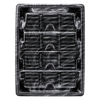 エフピコ 惣菜容器 MTD32-24 本体 エコ黒木銀 40913224 1ケース(300個(50個×6)（直送品）