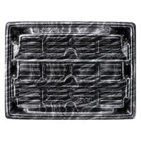 エフピコ 惣菜容器 MTD32-24ヨコ 本体 エコ黒木銀 40913242 1ケース(300個(50個×6)（直送品）