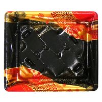 エフピコ 寿司容器 Sステージ2-3枠盛 本体 はな扇子赤 40954203 1ケース(900個(50個×18)（直送品）