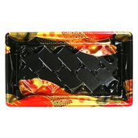 エフピコ 寿司容器 Sステージ2-5枠盛 本体 はな扇子赤 40954205 1ケース(600個(50個×12)（直送品）