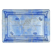 エフピコ 寿司容器 Sステージ24-17 本体 クリスタル青 41162475 1ケース(600個(50個×12)（直送品）