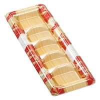 エフピコ 寿司容器 元助26-9(太巻5巻) 本体 あさぎ赤 41172609 1ケース(1000個(100個×10)（直送品）