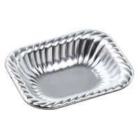 エフピコ オードブル容器 ティアラ角皿V12-30 本体 銀 41481231 1ケース(2400個(50個×48)（直送品）