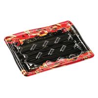 エフピコ 寿司容器 板盛3-4 本体 舞姫赤 42100304 1ケース(600個(50個×（直送品）