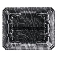 エフピコ 発泡トレー FLステージ20-24(32) エコ黒木銀 4222243D 1ケース(800個(100個×8)（直送品）