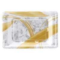 エフピコ 刺身容器 平舟20-13 本体 金ささ銀 43882013 1ケース(1500個(50個×30)（直送品）