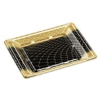 エフピコ 刺身容器 平舟20-15 本体 網金黒 43912015 1ケース(1200個(50個×24)（直送品）