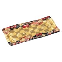 エフピコ 寿司容器 板盛2-6 本体 扇市松金 44452206 1ケース(600個(50個×12)（直送品）