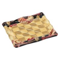 エフピコ 寿司容器 氷河3-4 本体 扇市松金 45140304 1ケース(600個(50個×12)（直送品）