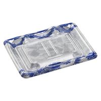 エフピコ 刺身容器 大波台19-14 本体 水流青 45151914 1ケース(1000個(50個×20)（直送品）