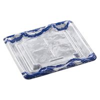 エフピコ 刺身容器 大波台19-17 本体 水流青 45151917 1ケース(900個(50個×18)（直送品）