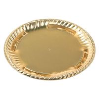エフピコ オードブル容器 ティアラ丸皿23 本体 金 45430230 1ケース(600個(50個×12)（直送品）