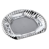 エフピコ オードブル容器 ティアラ半月皿18-16 本体 銀 45441816 1ケース(1200個(50個×24)（直送品）