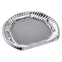 エフピコ オードブル容器 ティアラ半月皿24-21 本体 銀 45442421 1ケース(600個(50個×12)（直送品）